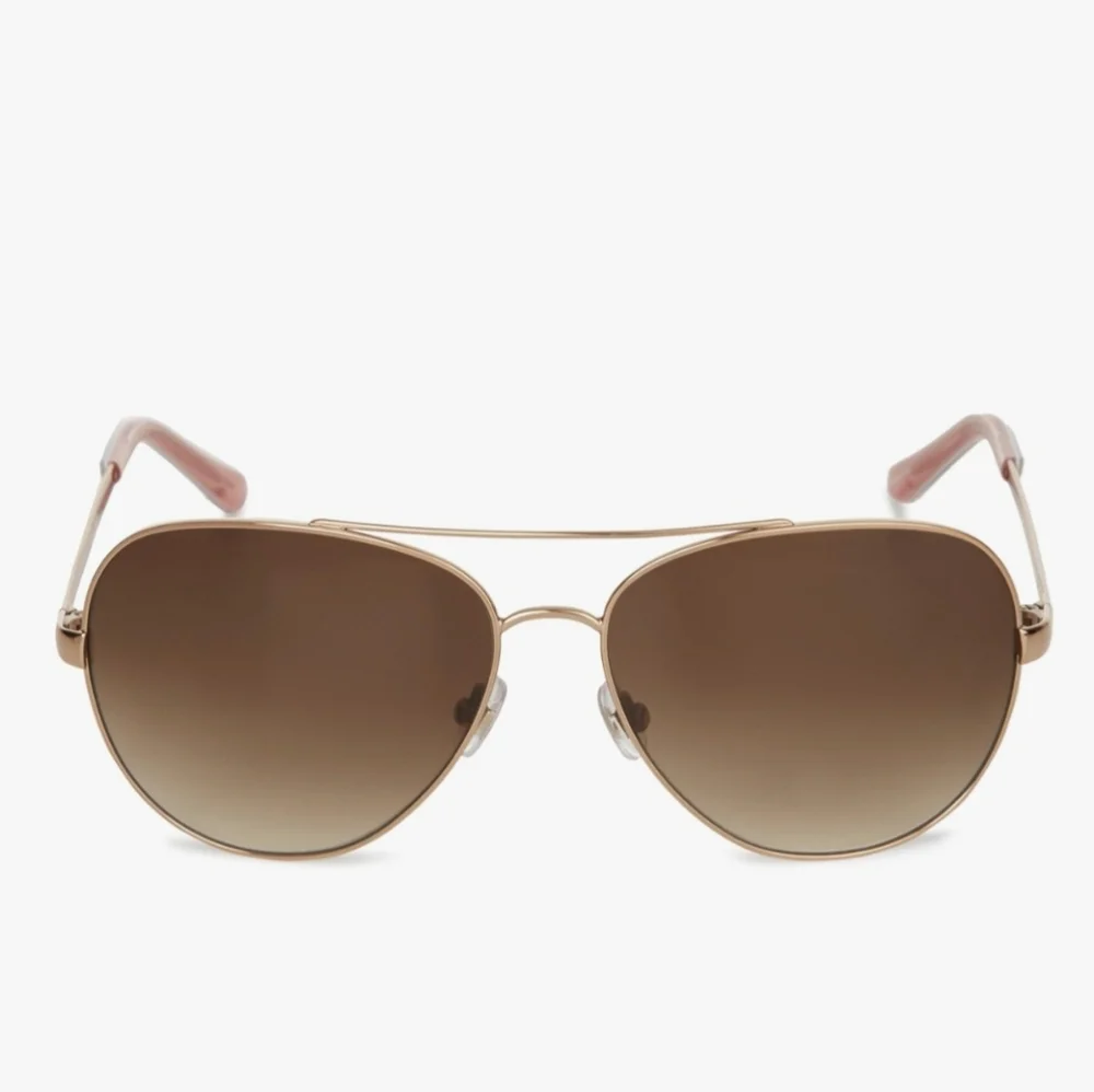 Kate Spade Women's Avaline/S Rose Gold Frame Aviator Sunglasses